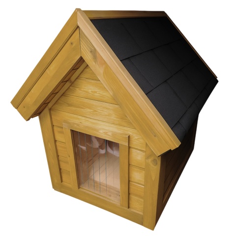 Buda dla średniego psa domek ocieplana
