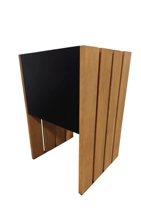 Donica drewniana metalowa do ogrodu, biura, pokoju 40x42x61cm