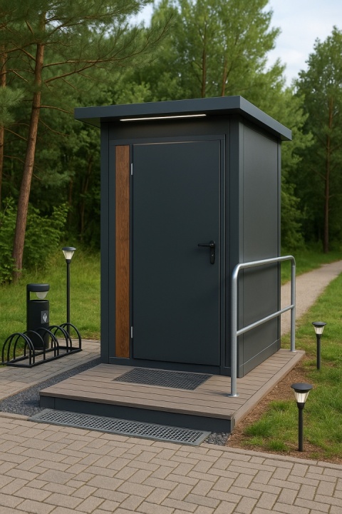 Kontener, pawilon sanitarny toaleta mobilna