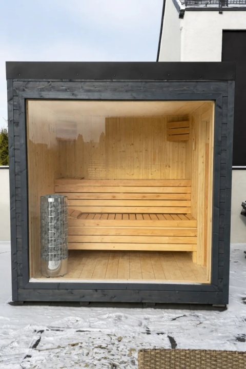 sauna ogrodowa zewnętrzna