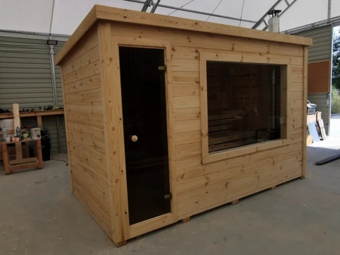 Sauna Ogrodowa 3,5m x 2 m Ocieplona + Piec