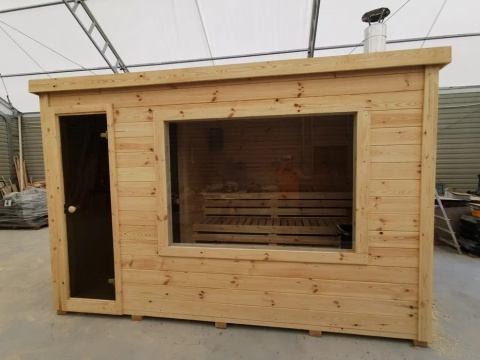 Sauna Ogrodowa 3,5m x 2 m Ocieplona + Piec
