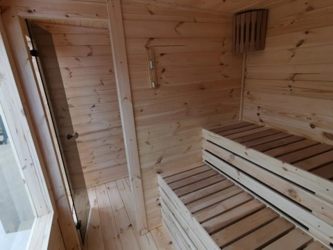 Sauna Ogrodowa 3,5m x 2 m Ocieplona + Piec