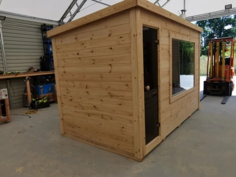 Sauna Ogrodowa 3,5m x 2 m Ocieplona + Piec