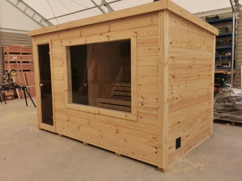 Sauna Ogrodowa 3,5m x 2 m Ocieplona + Piec