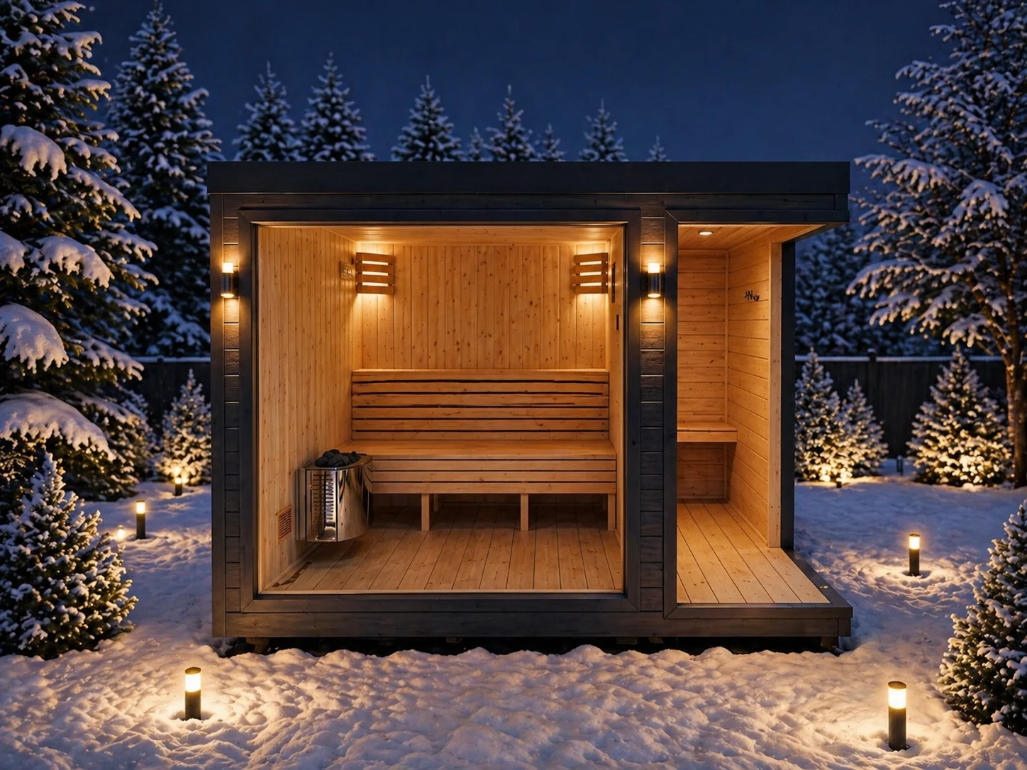 Sauna ogrodowa zewnętrzna