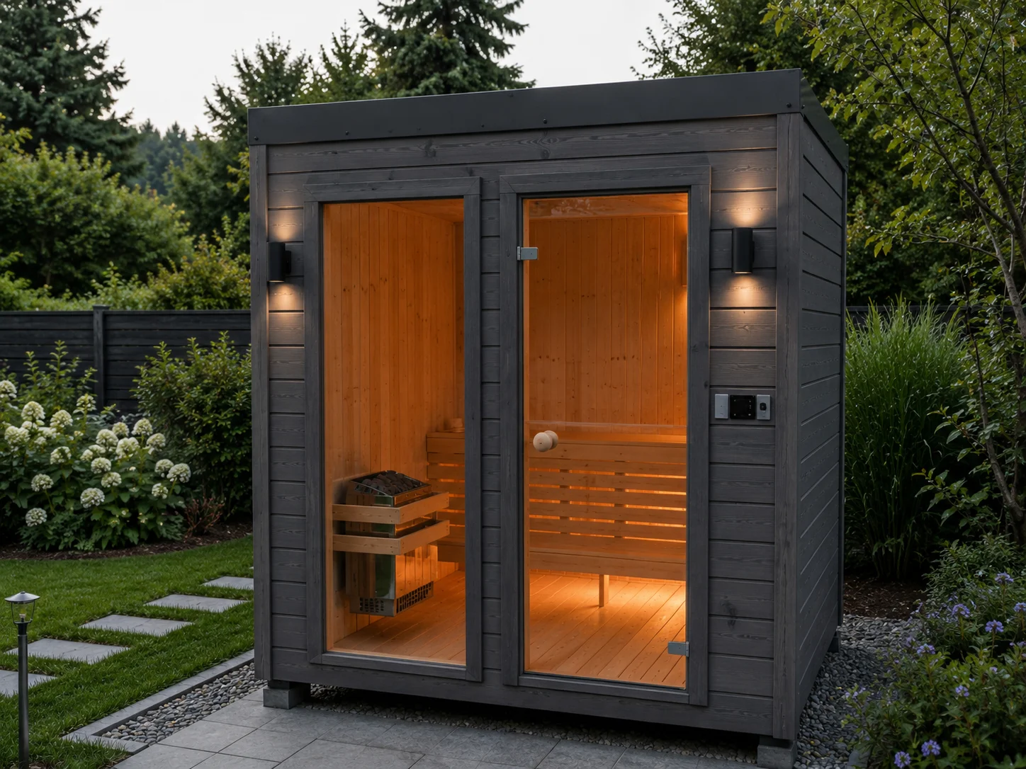 Sauna ogrodowa, zewnętrzna