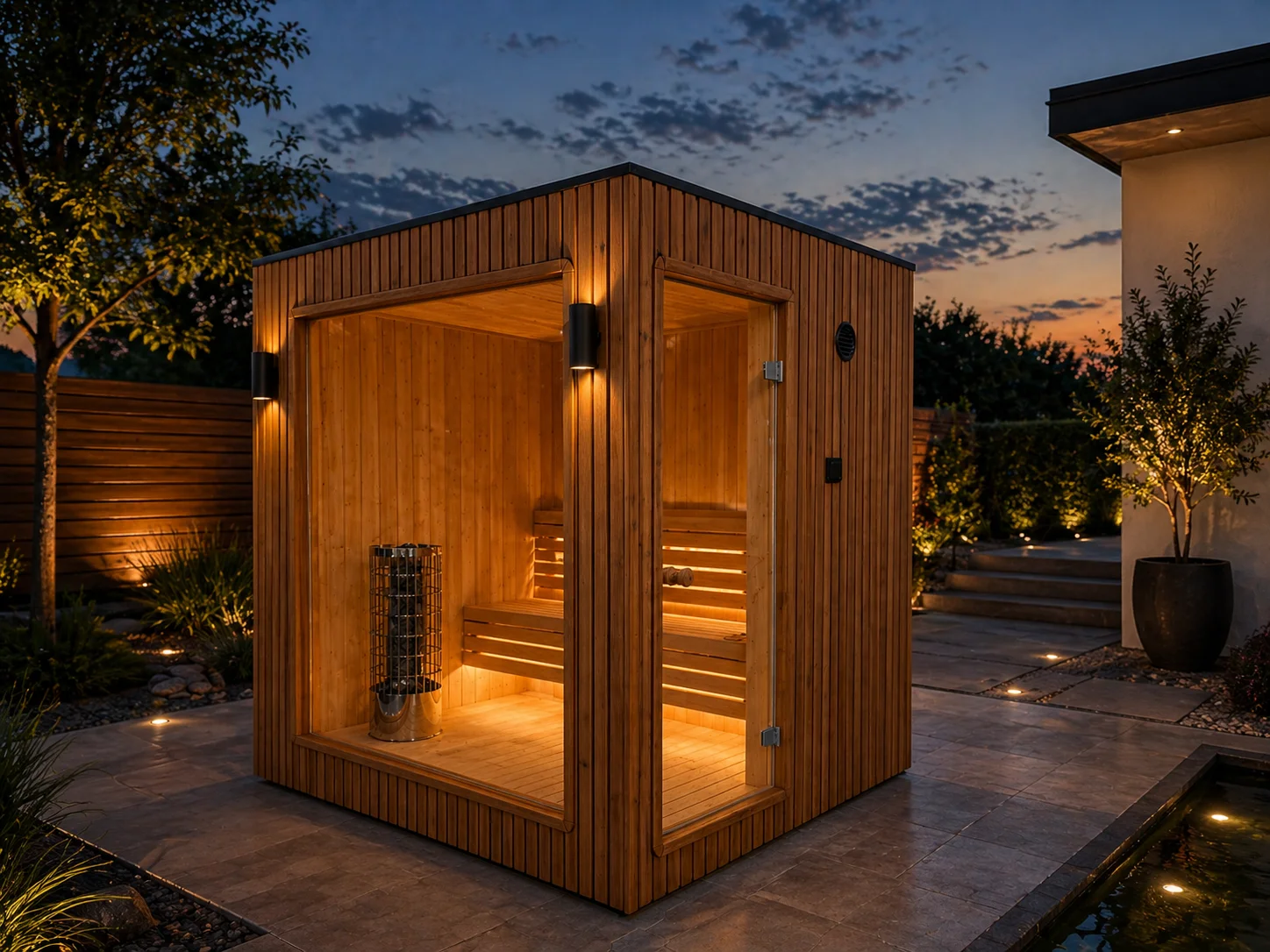 Sauna zewnętrzna ogrodowa
