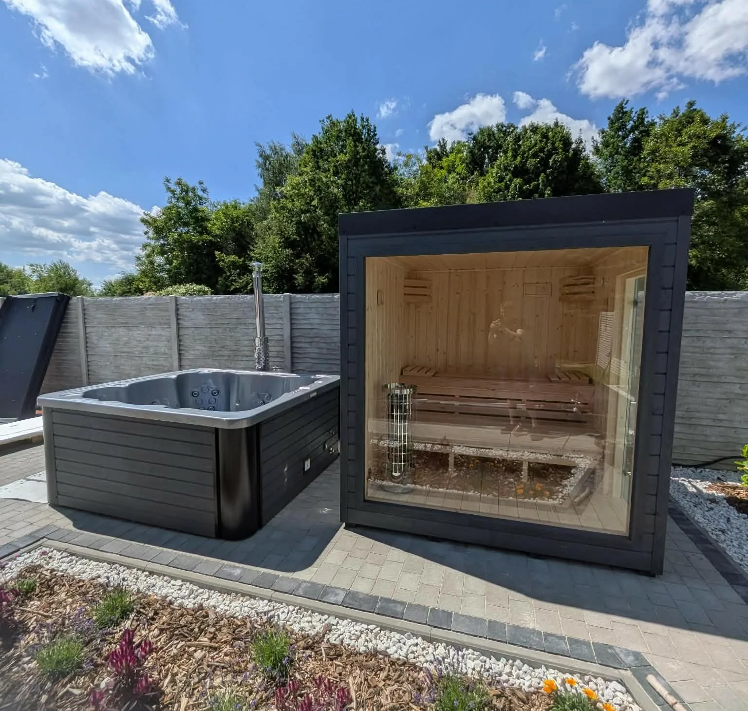 Sauna Ogrodowe Olaya 3 + Jacuzzi  Tarnobrzeg 
